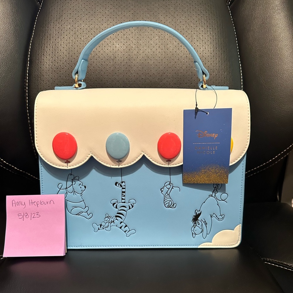 Danielle Nicole Pooh and Friends Balloons Satchel Bag